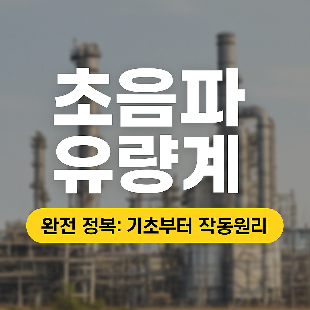 초음파 유량계 완전 정복 기초부터 작동원리 썸네일