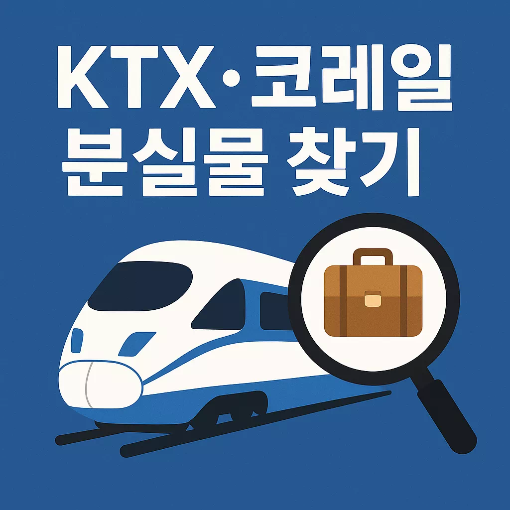 KTX·코레일 분실물(유실물) 찾기 쉽게 알아보기