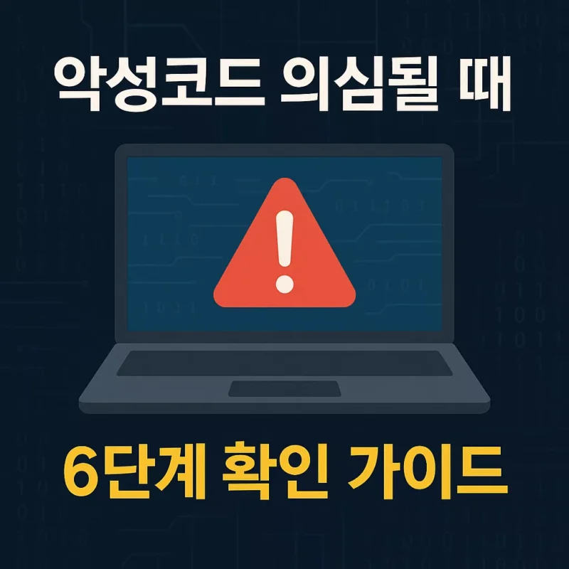 악성코드 의심될 때 조치 방법 썸네일