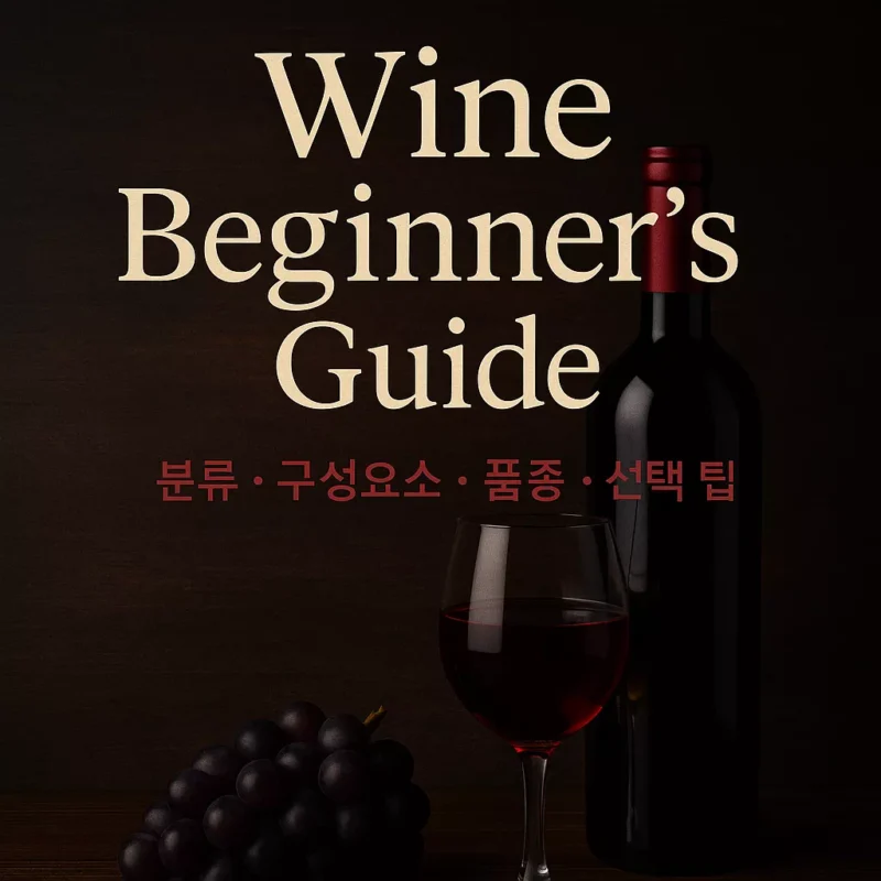 와인(Wine) 입문자를 위한 완벽 가이드 와인의 분류, 구성요소, 대표 품종 및 선택 정보 썸네일