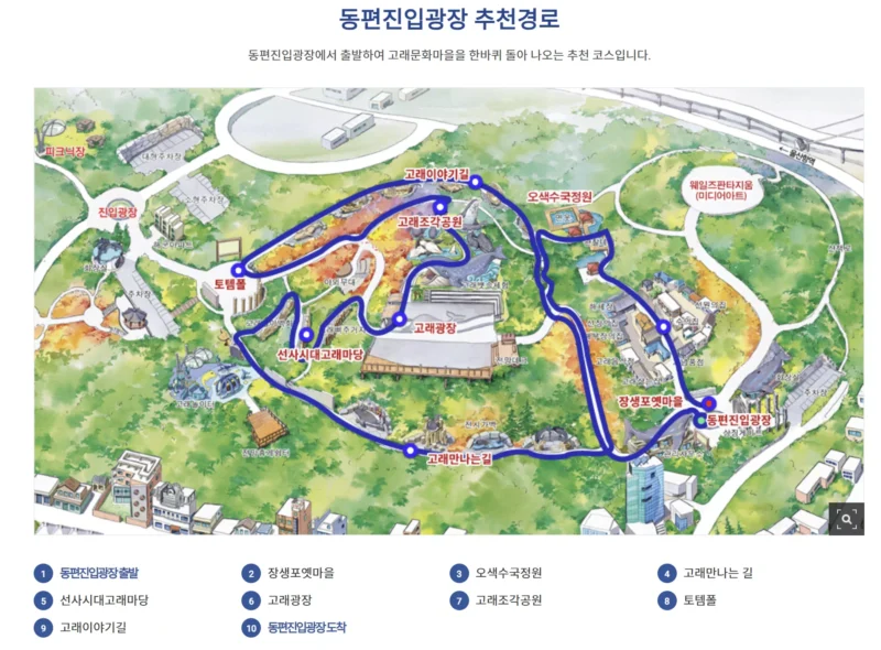 동편진입광장 추천경로