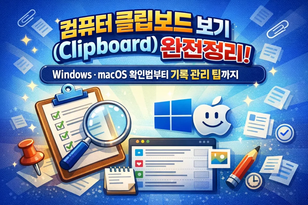 컴퓨터 클립보드 보기(Clipboard) 완전정리 썸네일