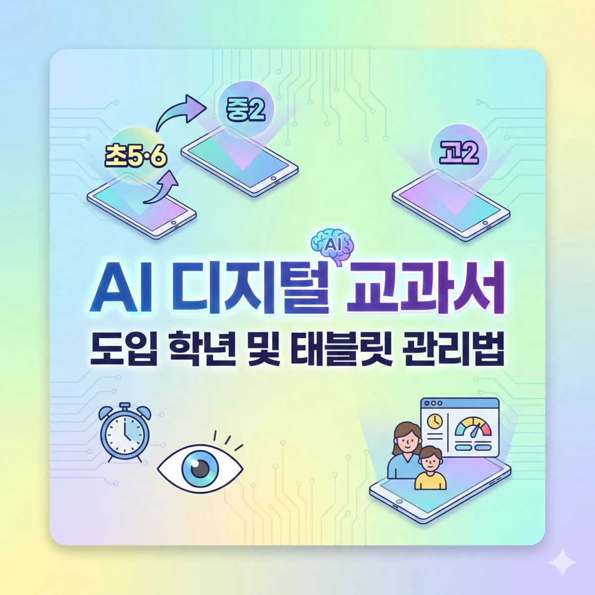 AI 디지털 교과서 도입 학년 및 태블릿 관리법
