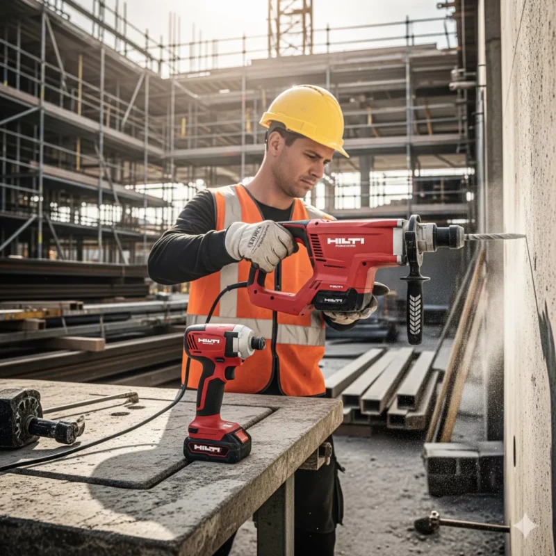 건설현장의 힐티 공구