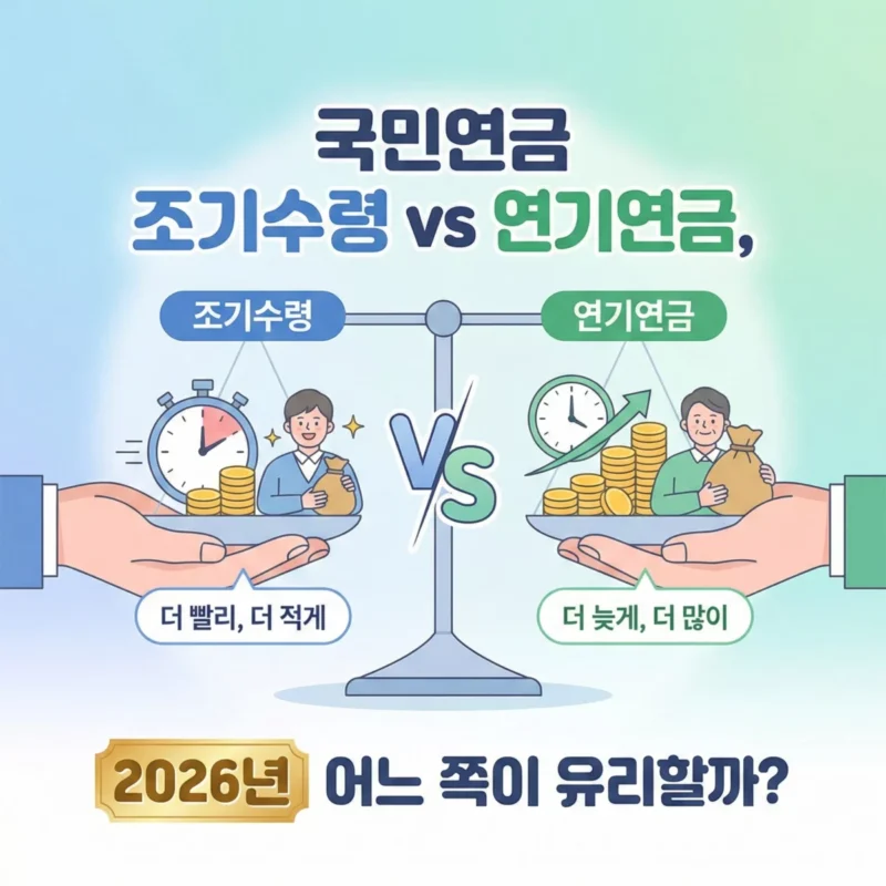 국민연금 조기수령 vs 연기연금 2026년 어느 쪽이 유리할까 워프 썸네일