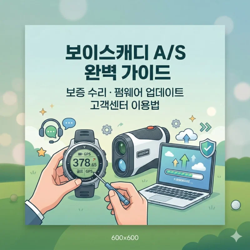 보이스캐디 AS 고객센터 완벽 가이드 보증 수리 및 펌웨어 업데이트 블로그 썸네일