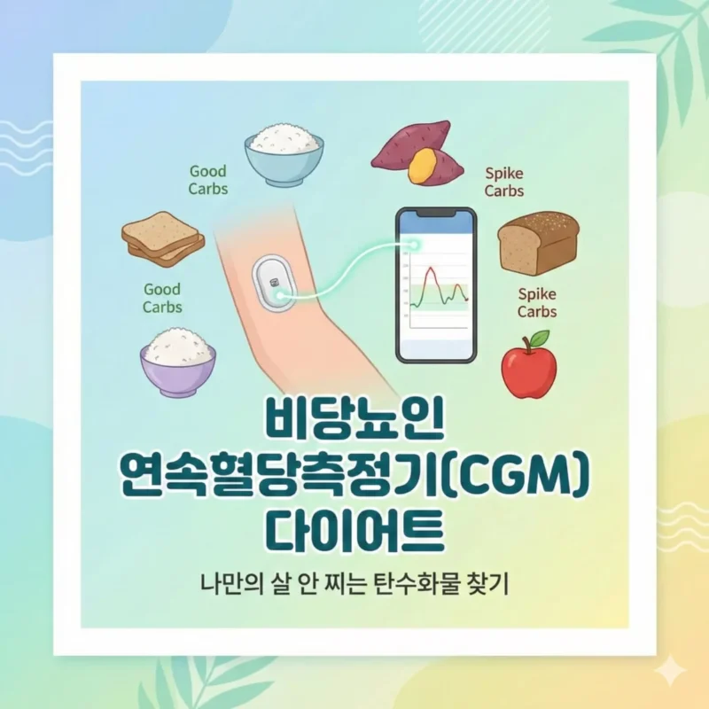비당뇨인 연속혈당측정기(CGM) 다이어트 나만의 살 안 찌는 탄수화물 찾기