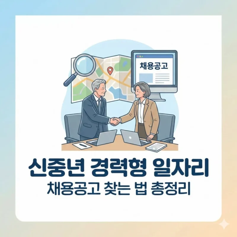 신중년 경력형 일자리, 채용공고 찾는 법 총정리 썸네일
