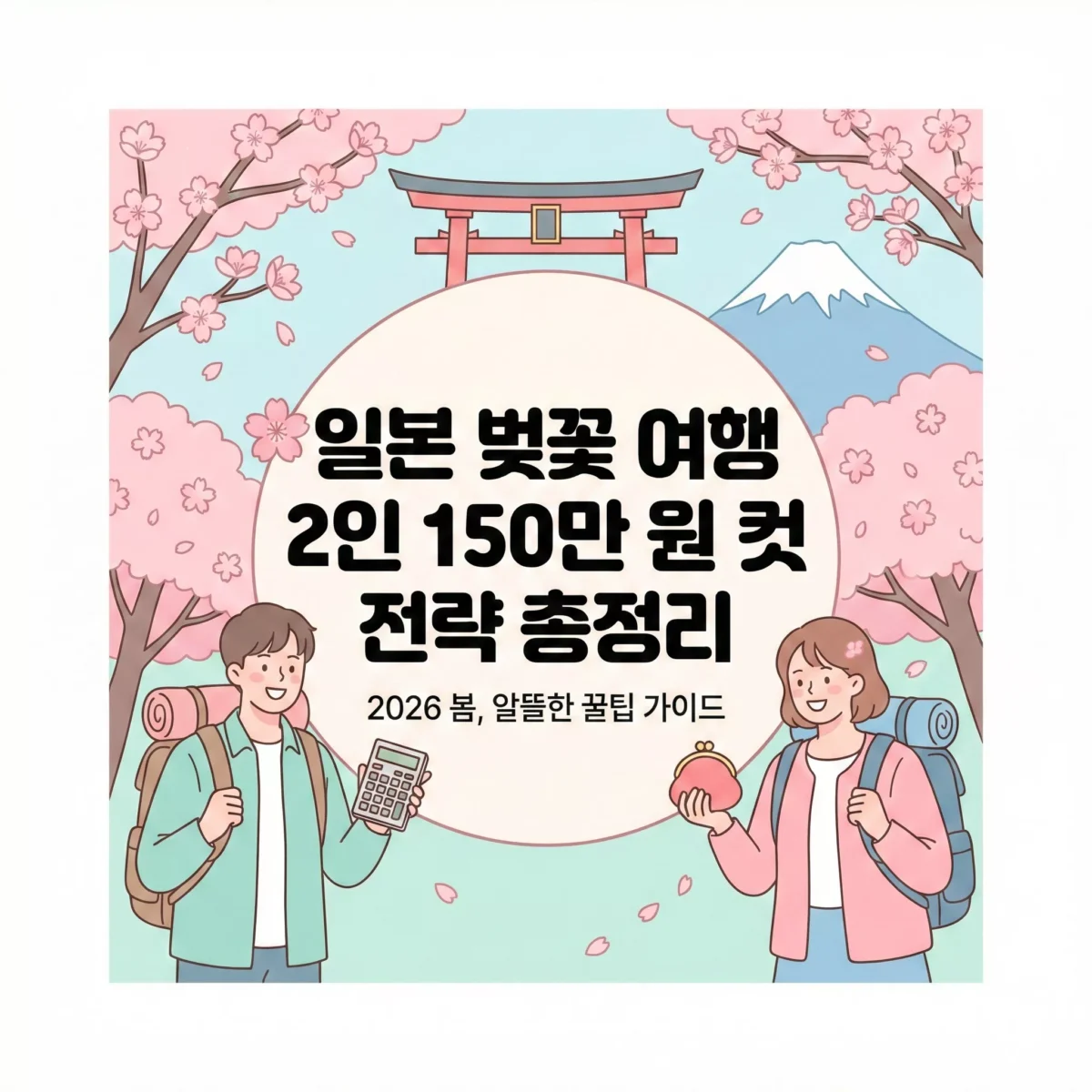 일본 벚꽃 여행 2인 150만 원 컷 전략 총정리