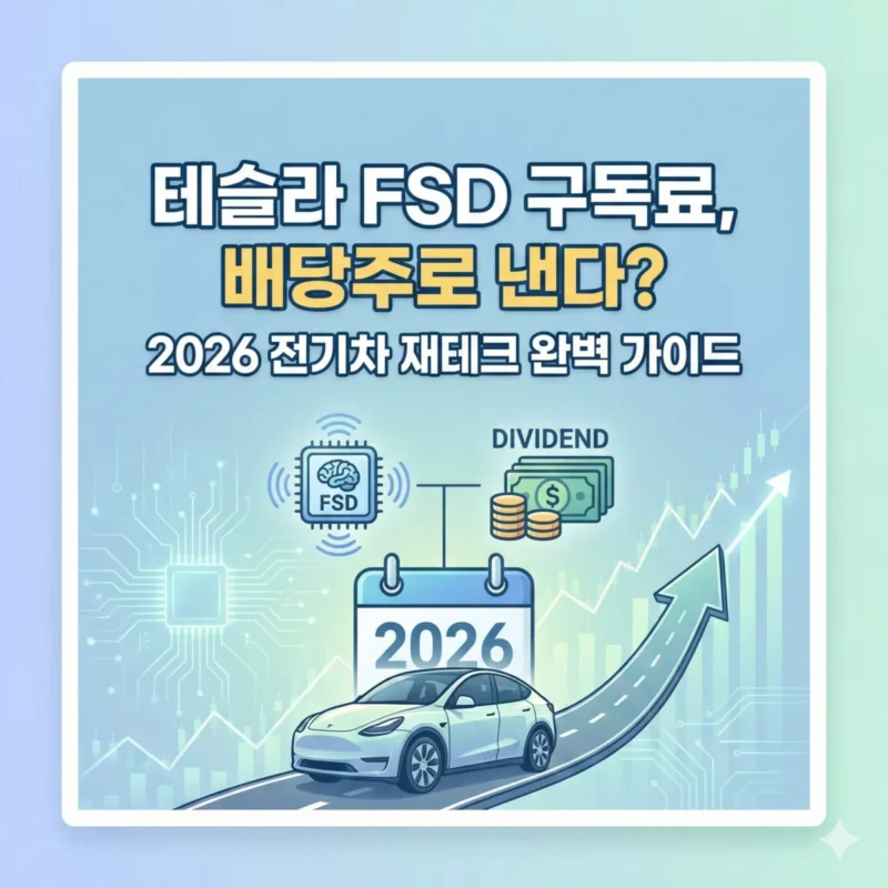테슬라 FSD 구독료, 배당주로 낸다 2026 전기차 재테크 완벽 가이드