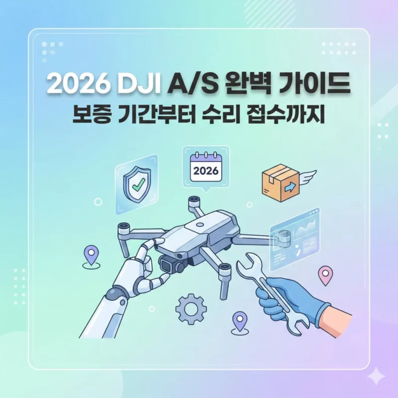 2026 DJI AS 완벽 가이드 보증 기간부터 수리 접수까지 블로그 썸네일