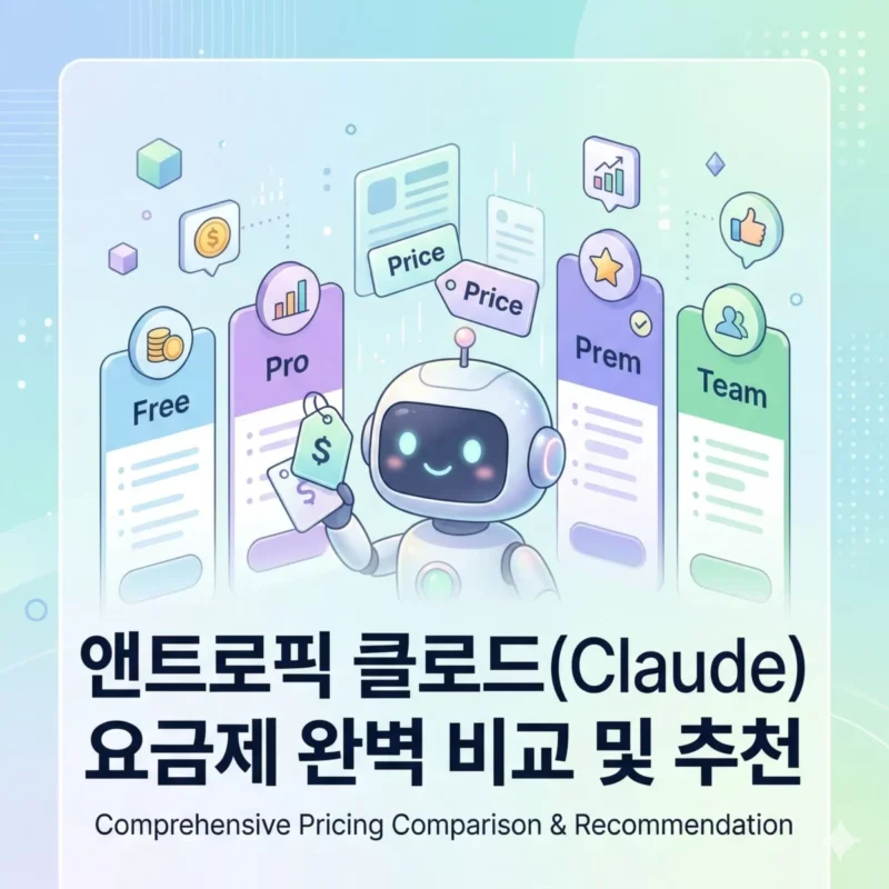 앤트로픽 클로드(Claude) 요금제 완벽 비교 및 추천 블로그 썸네일
