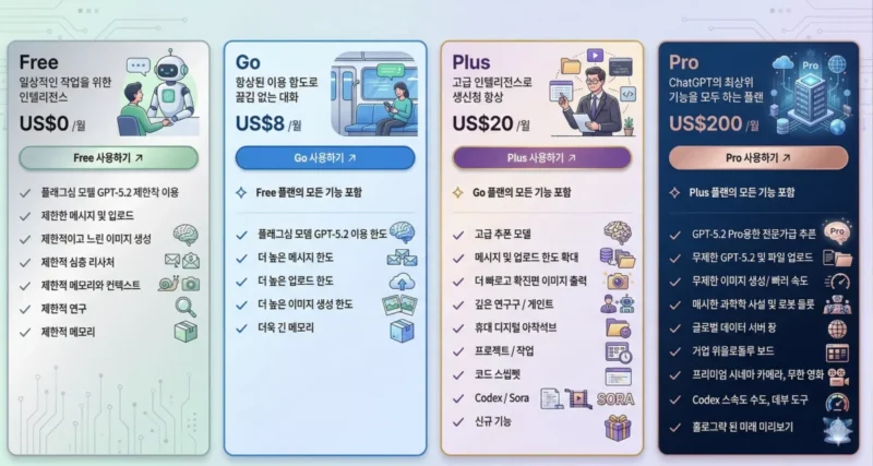 요금제별 핵심 기능 비교표2