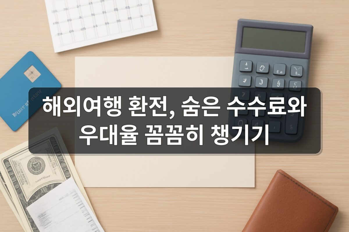 해외여행 환전, 숨은 수수료와 우대율 꼼꼼히 챙기기 주제의 Finance 블로그 썸네일 이미지