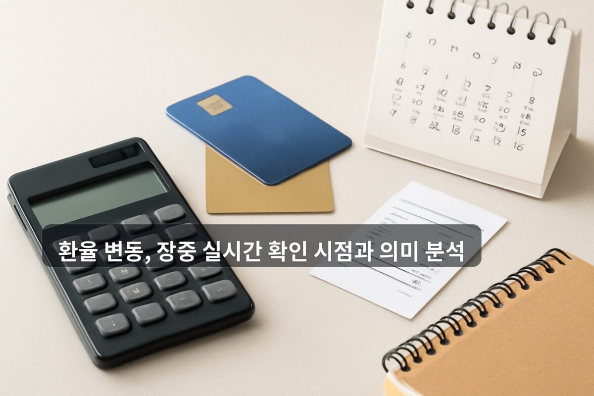 환율 변동, 장중 실시간 확인 시점과 의미 분석 주제의 Finance 블로그 썸네일 이미지
