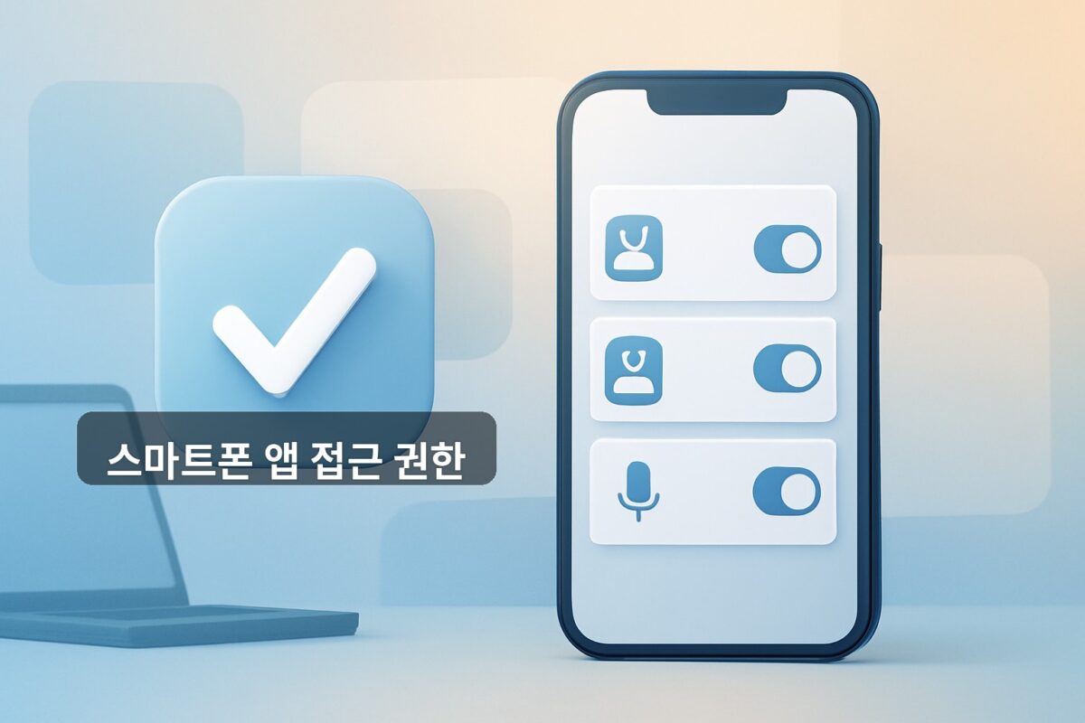 스마트폰 앱 접근 권한, 사진·연락처·마이크 안전하게 관리하기 주제의 Tech 블로그 썸네일 이미지