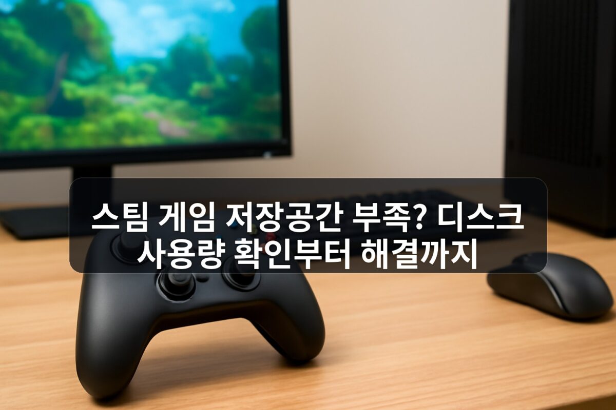 스팀 게임 저장공간 부족? 디스크 사용량 확인부터 해결까지 주제의 Gaming 블로그 썸네일 이미지