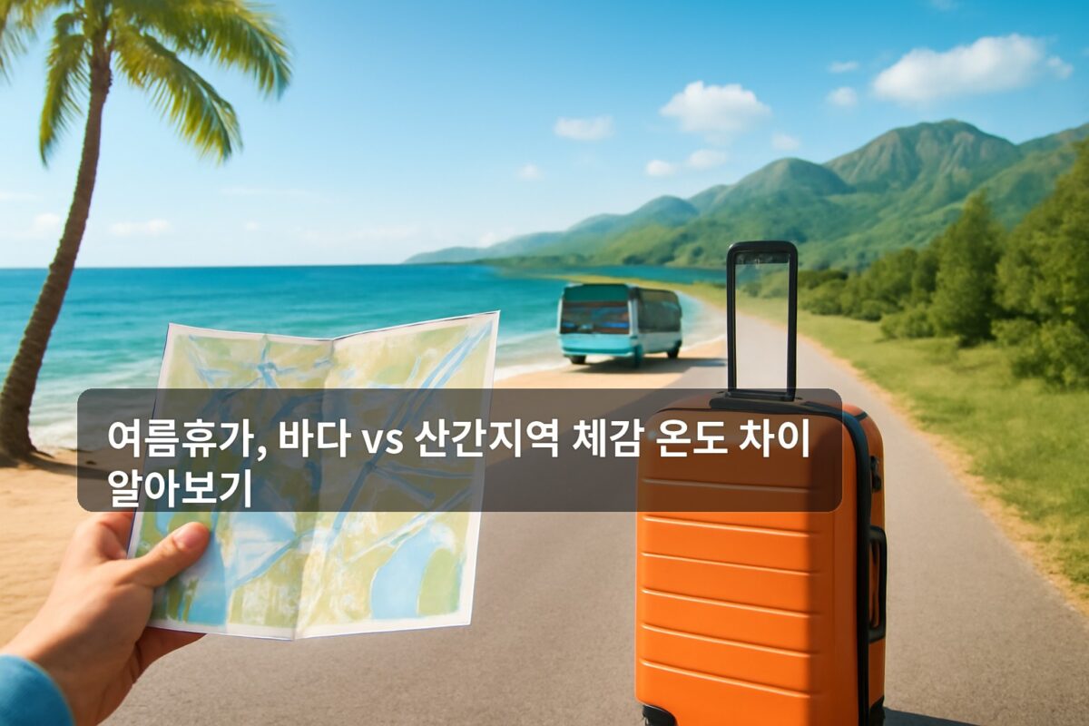 여름휴가, 바다 vs 산간지역 체감 온도 차이 알아보기 주제의 Travel 블로그 썸네일 이미지